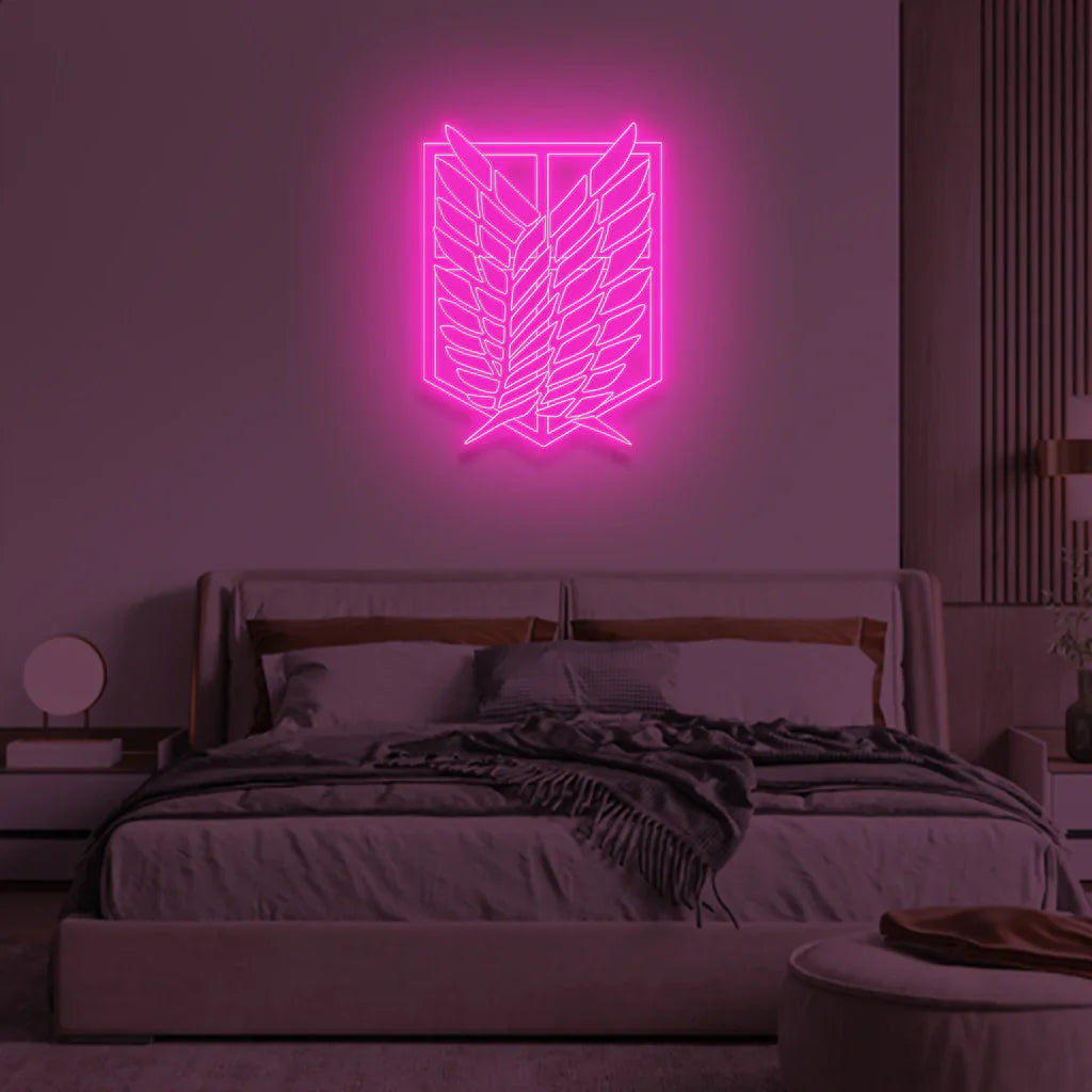 Attack on titan neon sign