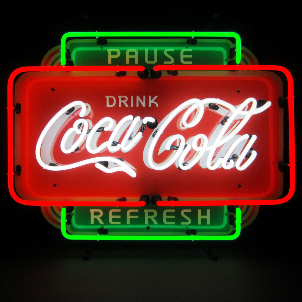 Coca cola neon sign