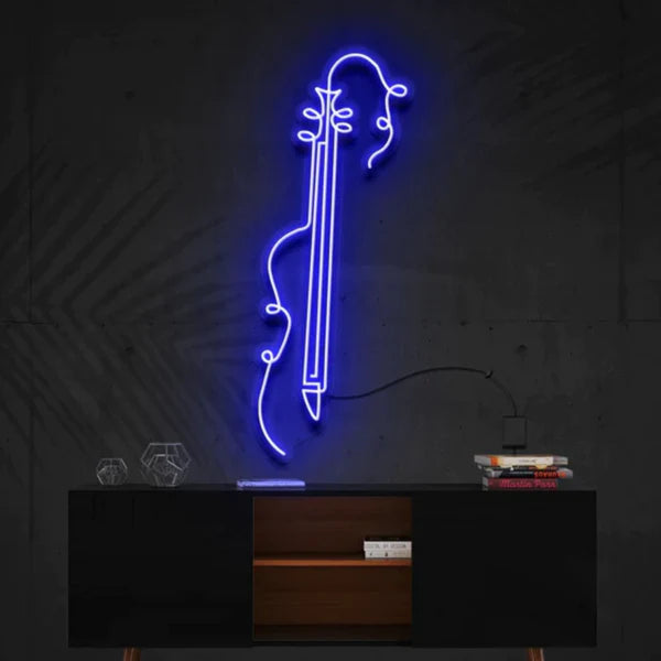 neon sign guitar