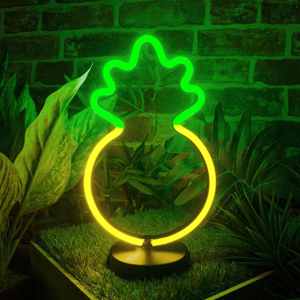 neon pineapple light