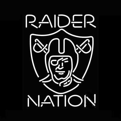 Raiders neon bar sign cover