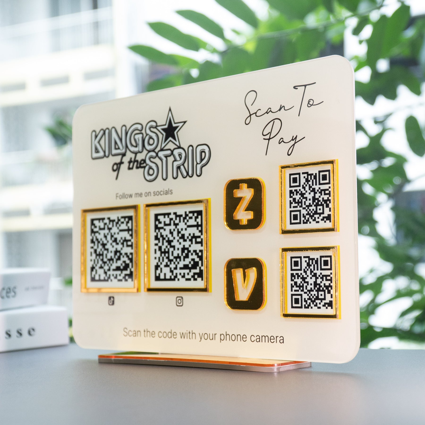 Custom Multi QR Code Horizontal Rectangle layout A