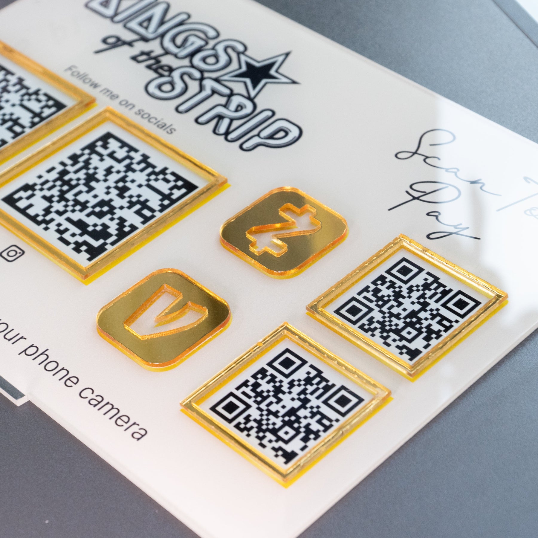 Custom Multi QR Code Horizontal Rectangle layout A