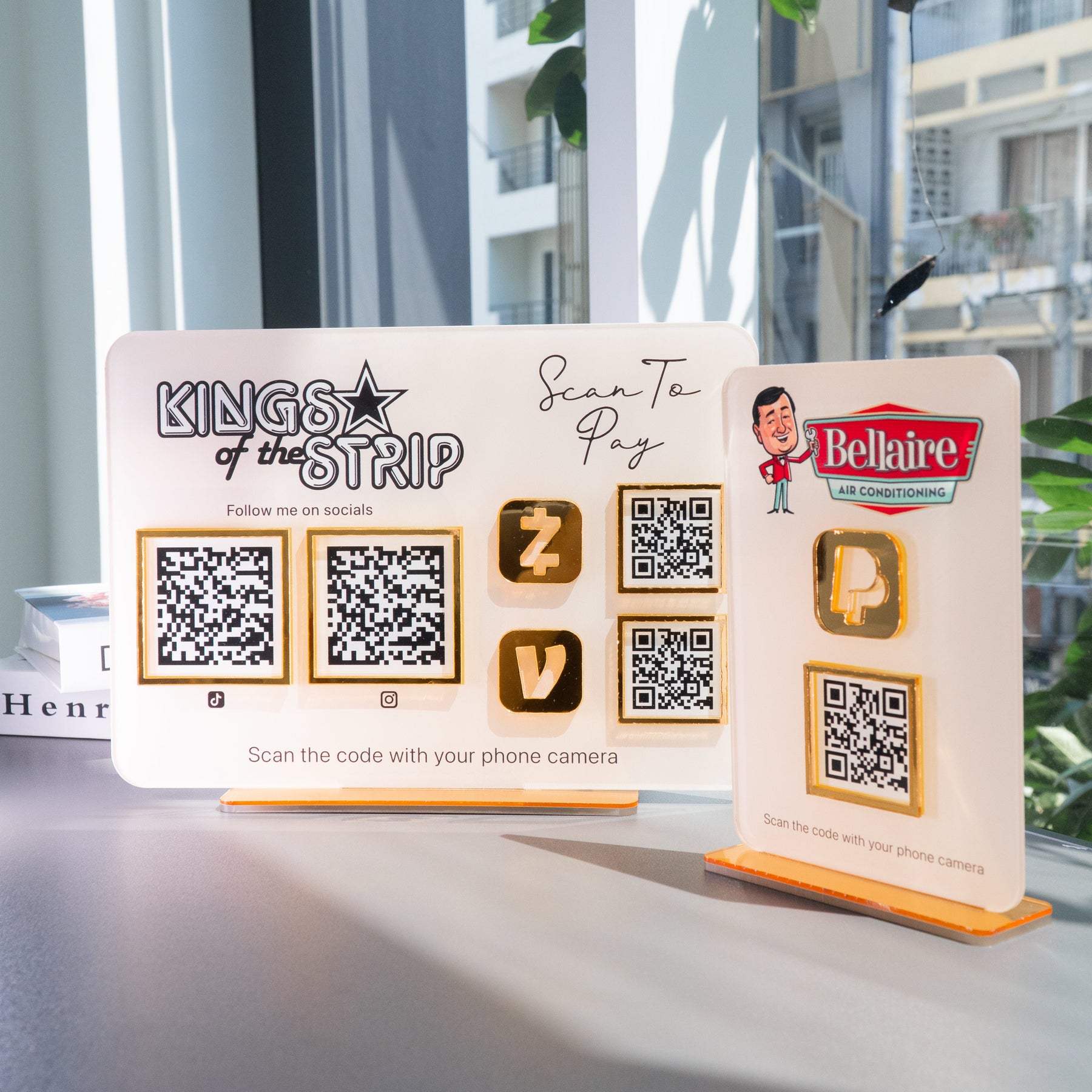 Custom Multi QR Code Horizontal Rectangle layout A