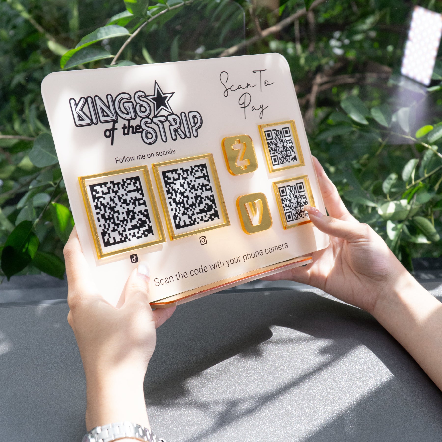 Custom Multi QR Code Horizontal Rectangle layout A