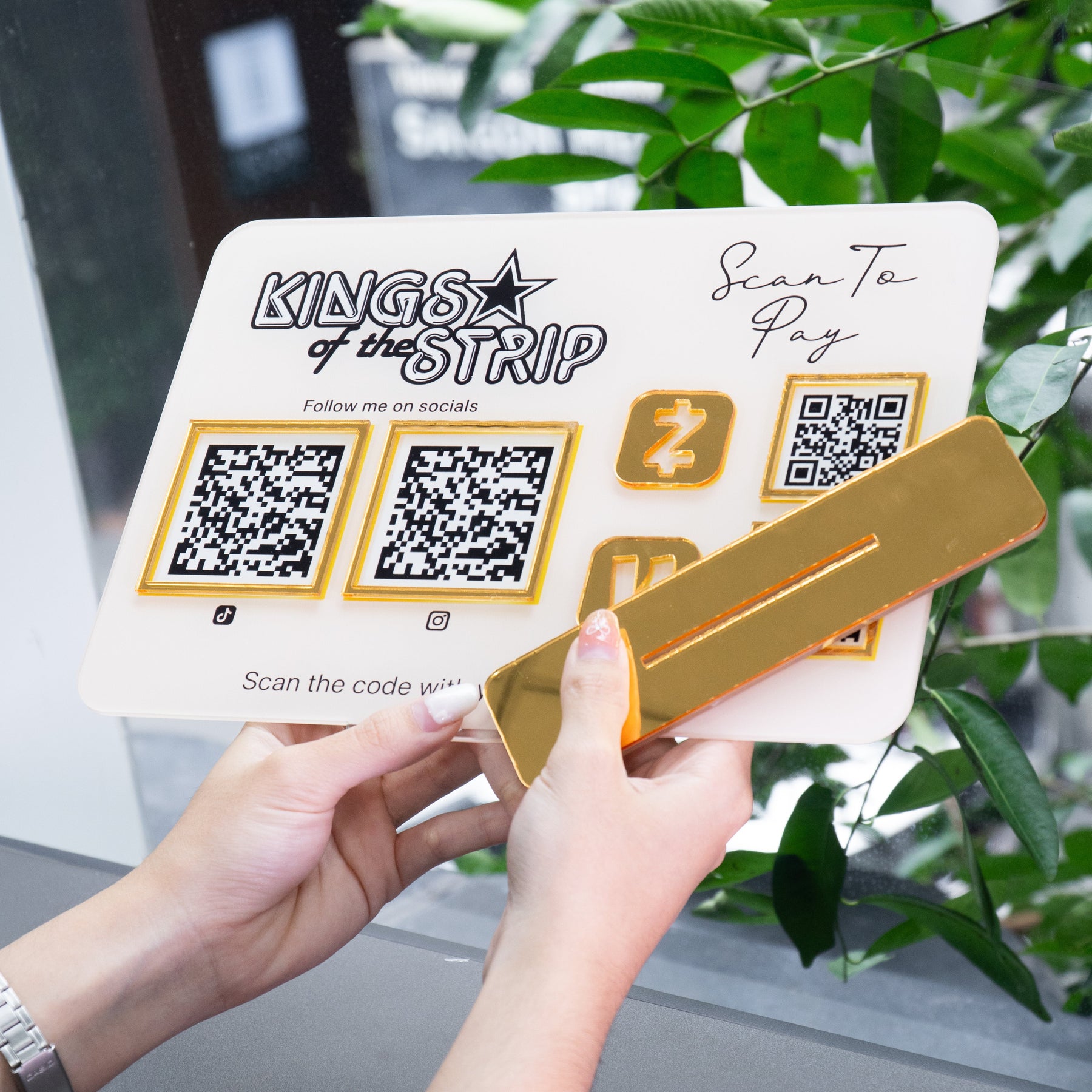 Custom Multi QR Code Horizontal Rectangle layout A