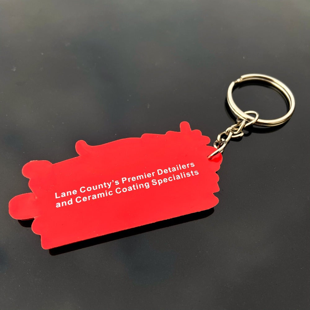 Custom 3D Die-Cut Rubber Keychains