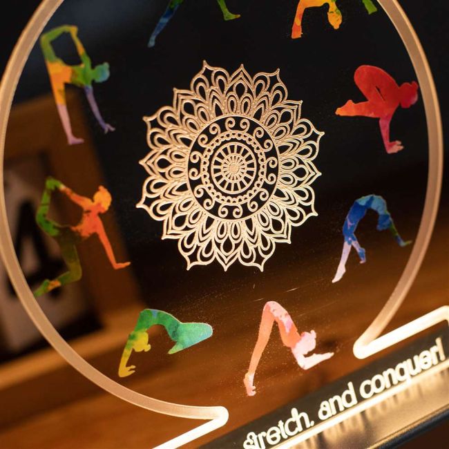 Mandala Relaxing Yoga decor Personalized Night Light SGTN028