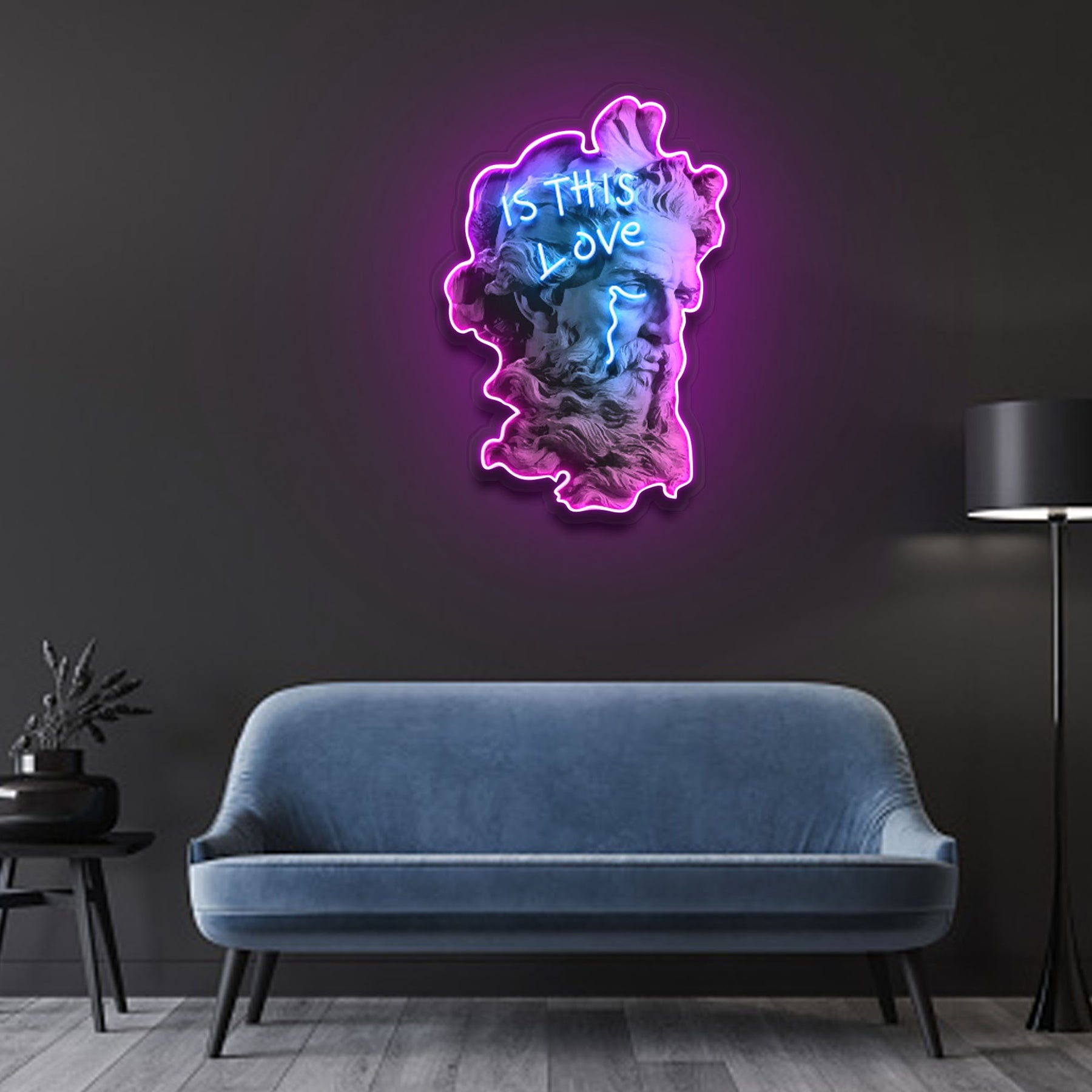 "Is This Love?" Neon x Acrylic Artwork