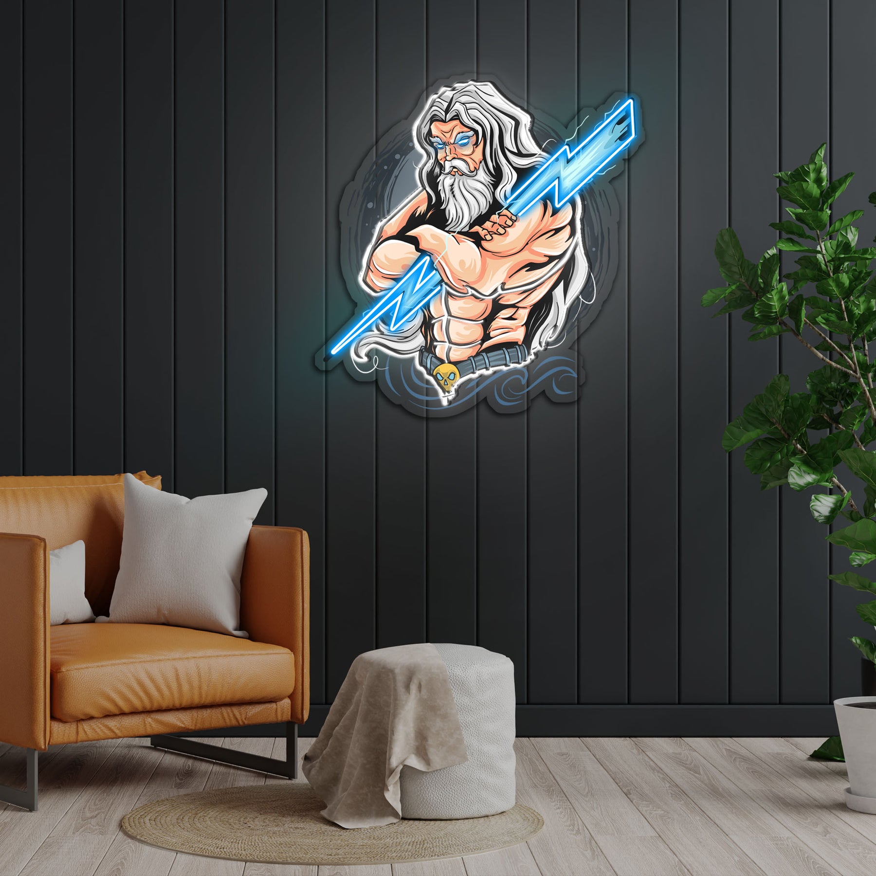The Power Of Thunder Neon Sign x Acrylic Artwork