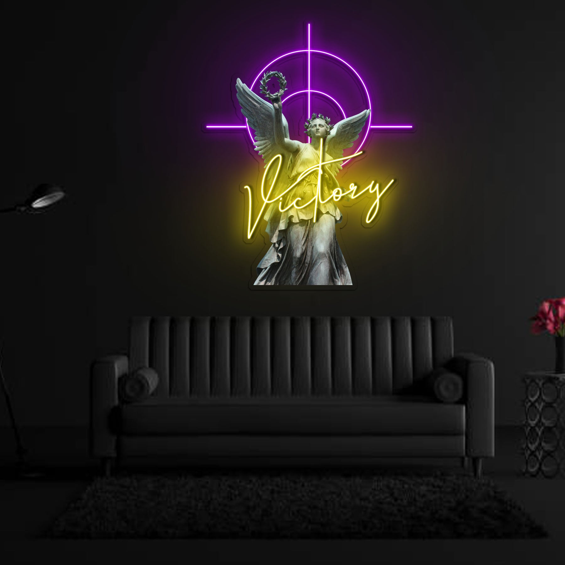 Winged Victory Neon x Acrylic Artwork