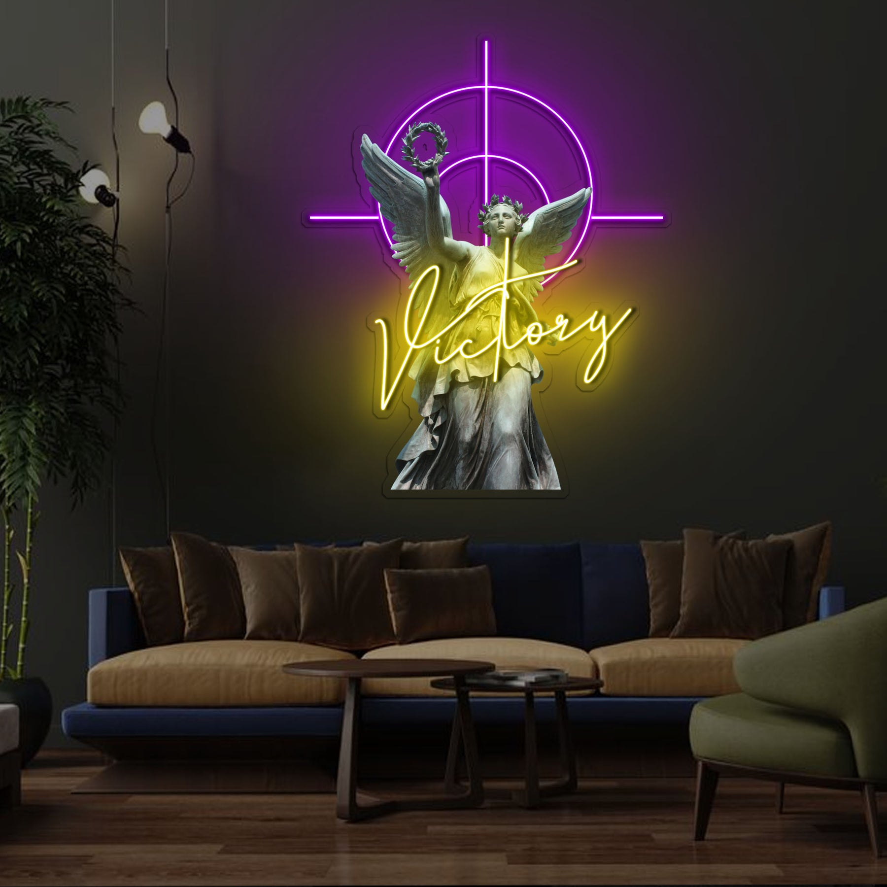 Winged Victory Neon x Acrylic Artwork
