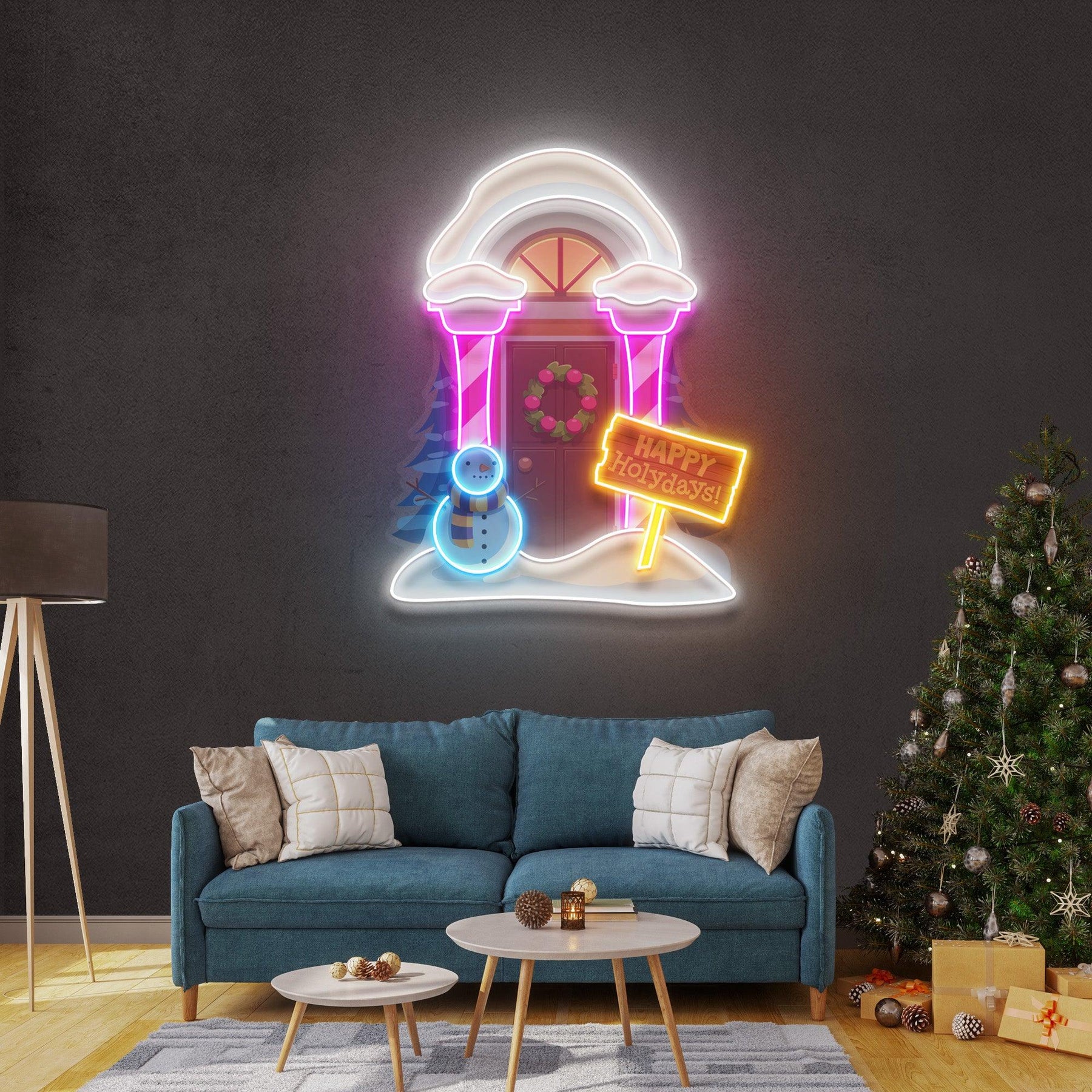 Christmas House Neon Sign