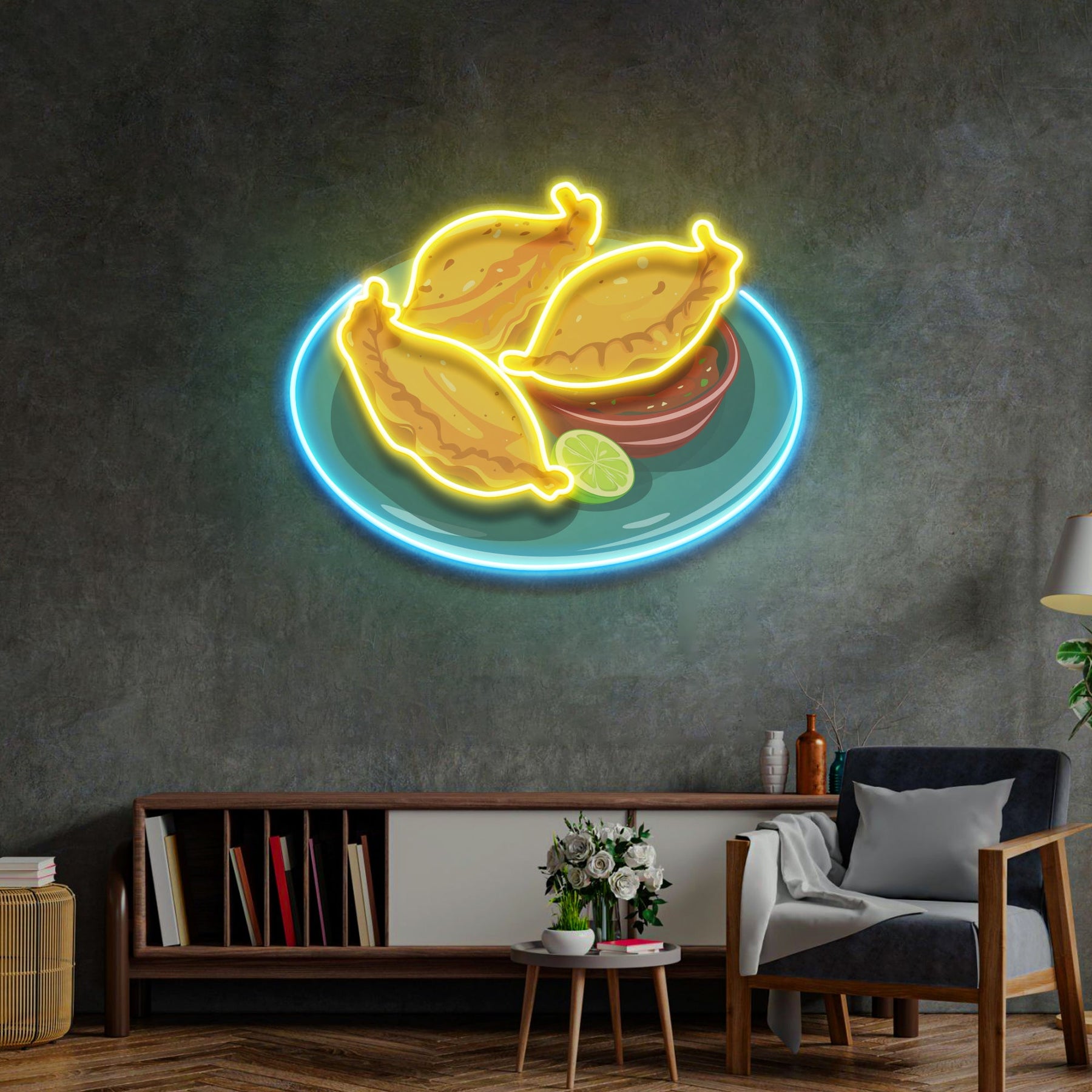 Empanada LED Neon Sign Light Pop Art
