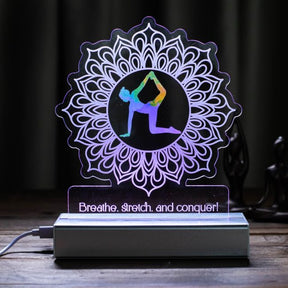 Lotus Flower Mandala Personalized Night Light SGTN027