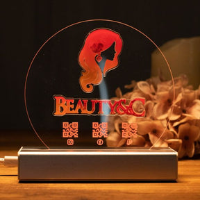 Custom 3D LED Logo Night Light SGTN033