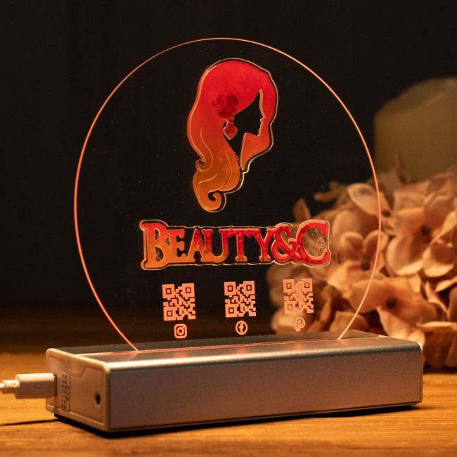 Custom 3D LED Logo Night Light SGTN033