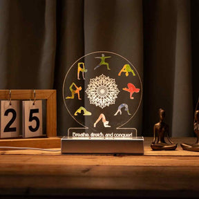 Mandala Relaxing Yoga decor Personalized Night Light SGTN028