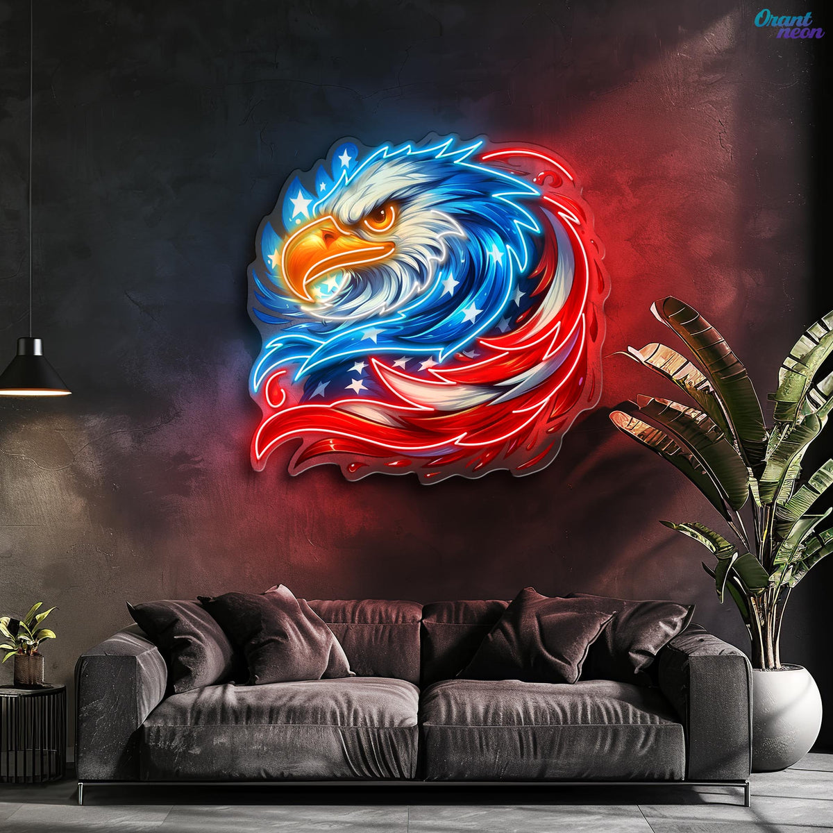 German Eagle Cover by Wings and Feathers Neon Sign Light Artwork