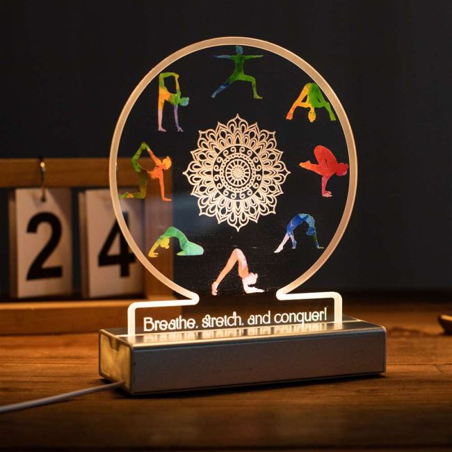 Mandala Relaxing Yoga decor Personalized Night Light SGTN028