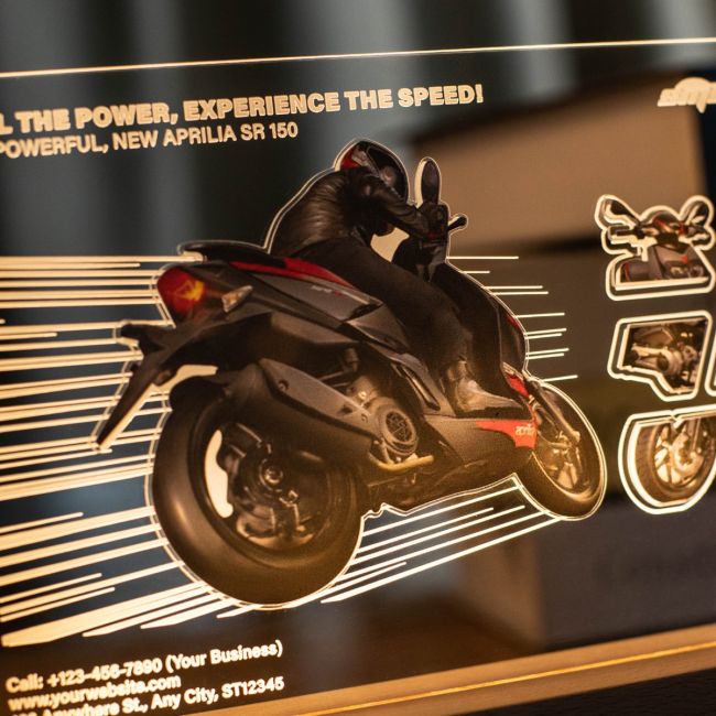 Custom 3D LED Motorcycle Night Light SGTN019