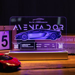 Custom 3D LED Car Night Light SGTN039