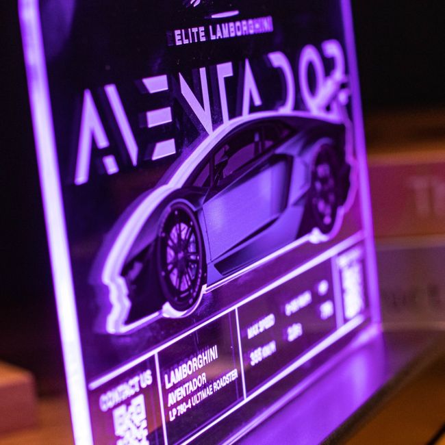 Custom 3D LED Car Night Light SGTN039