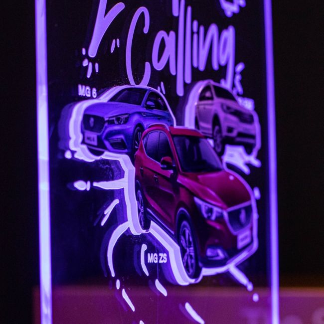 Custom 3D LED Car Night Light SGTN040