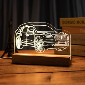 Custom 3D LED Car Night Light SGTN041