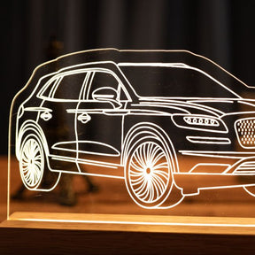 Custom 3D LED Car Night Light SGTN041
