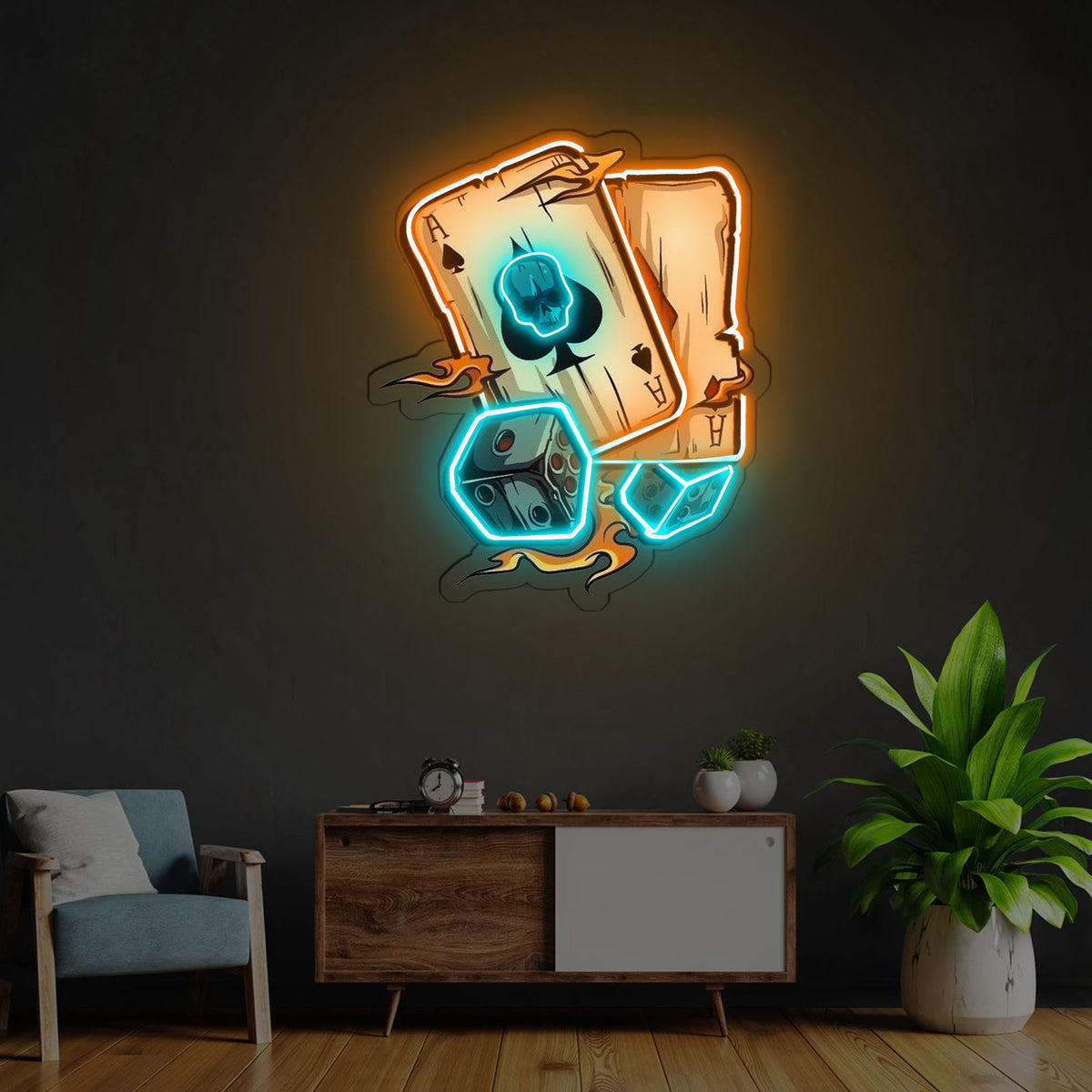 Ace Neon x Acrylic Artwork