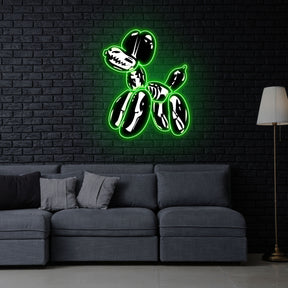 "Balloon Dog X-Ray" Neon x Acrylic Artwork