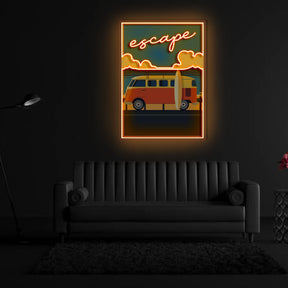 "Escape From Reality" Neon x Acrylic Artwork