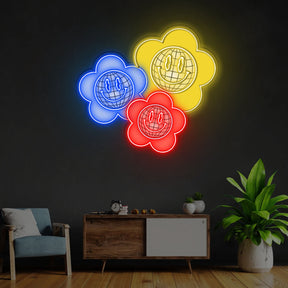 Flower Power Neon x Acrylic Artwork