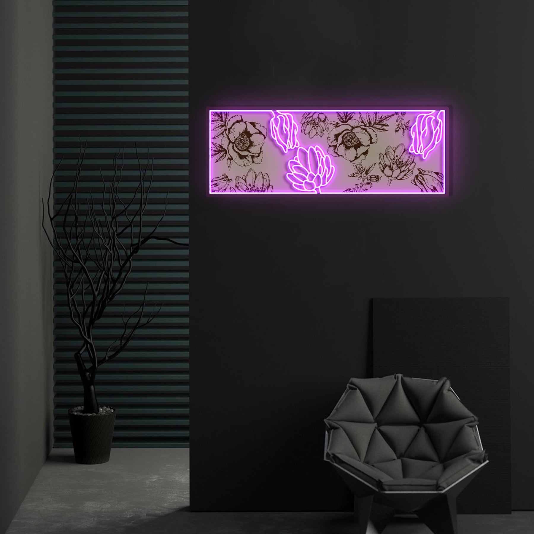 "Flower Wall V1" Neon x Acrylic Artwork