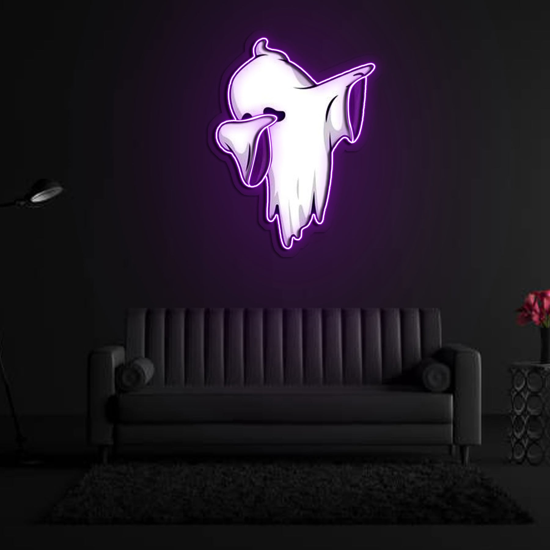 Ghost dabbing Neon Sign x Acrylic Artwork