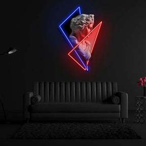 Goddess Statue Neon x Acrylic Artwork