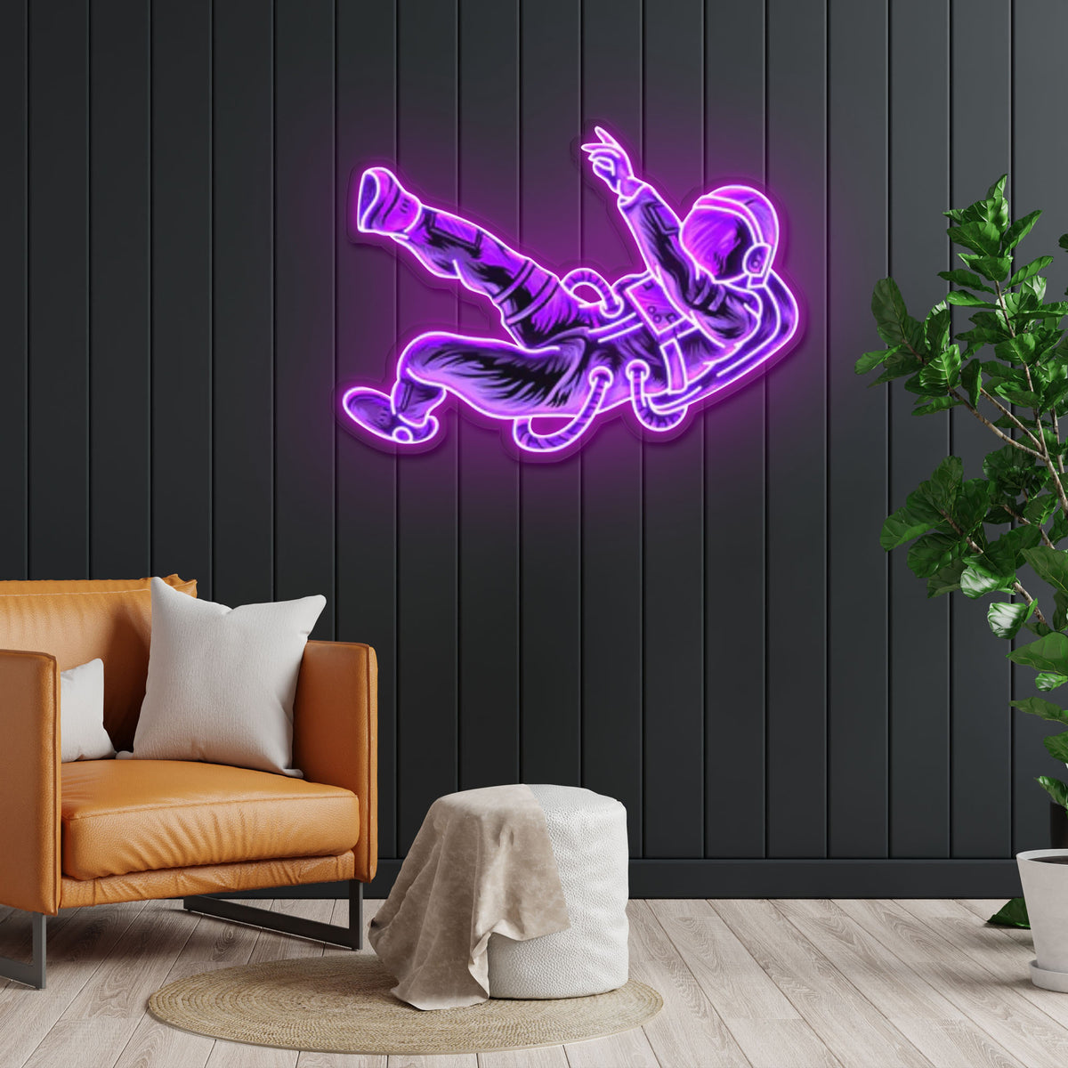 "Lost In Space" Neon x Acrylic Artwork