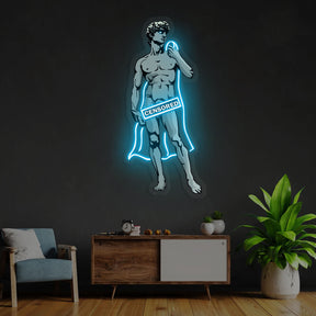 "Shameless David" Neon x Acrylic Artwork