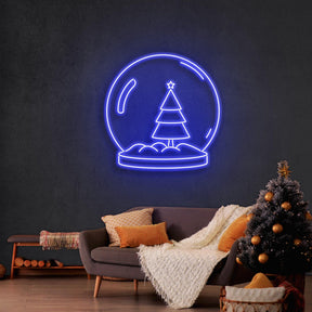 Christmas Snowglobe Neon Sign