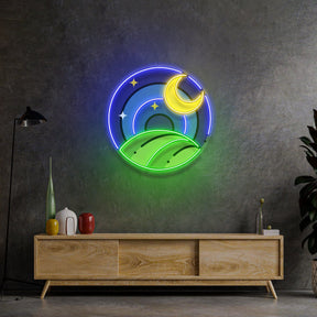 Starry Night LED Neon Sign Light Pop Art