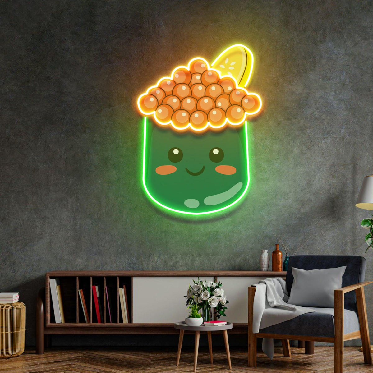 Tapioca Pearl Neon Acrylic Artwork