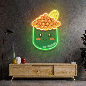 Tapioca Pearl Neon Acrylic Artwork