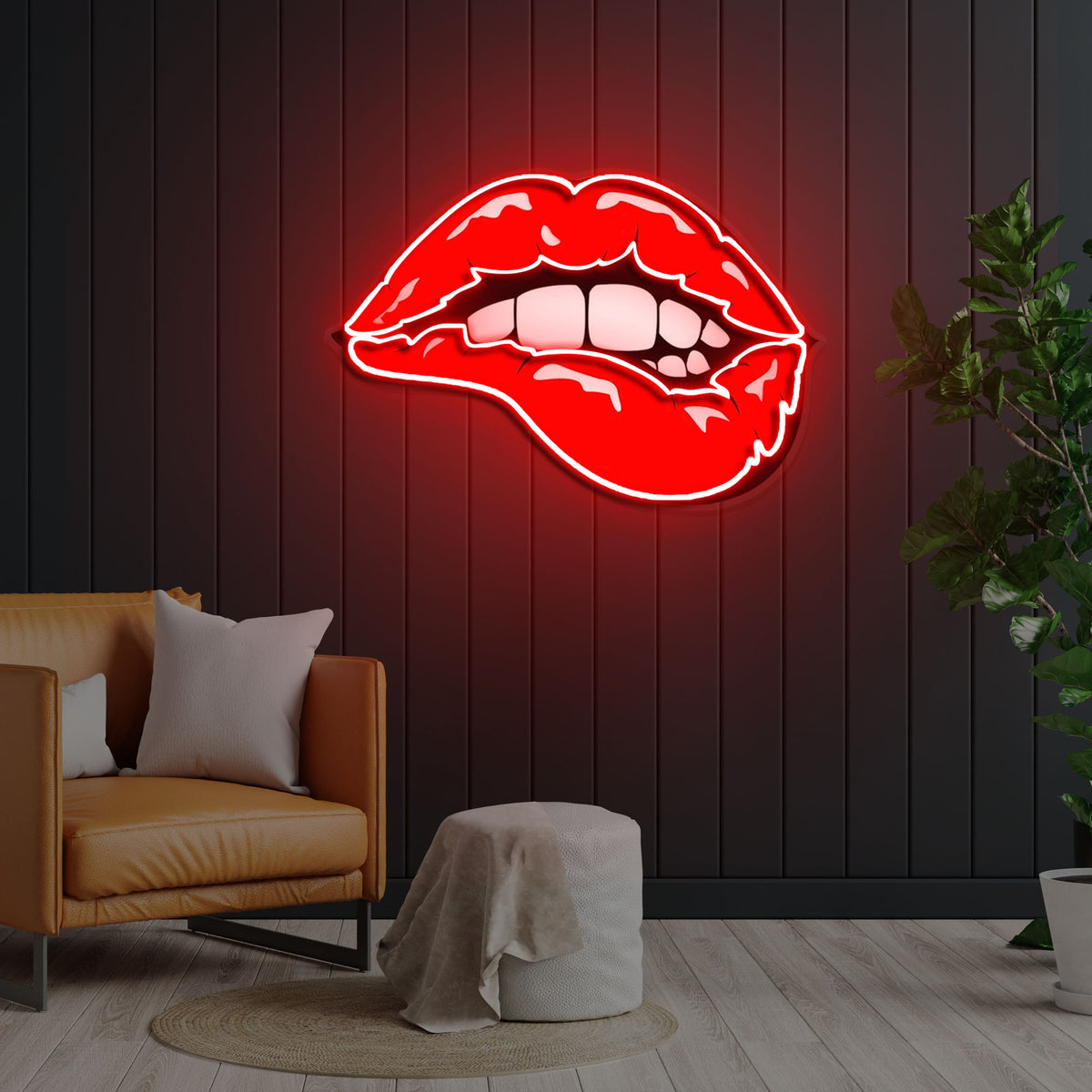 "Taste of Your Lips" Neon x Acrylic Artwork