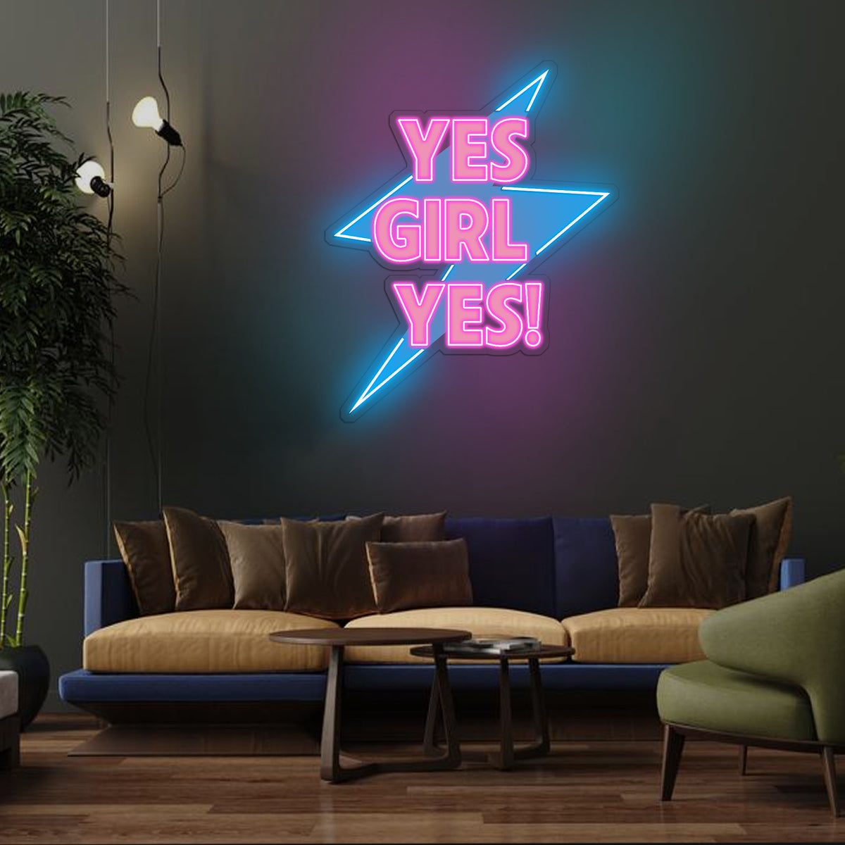 YES Girl...! Neon x Acrylic Artwork