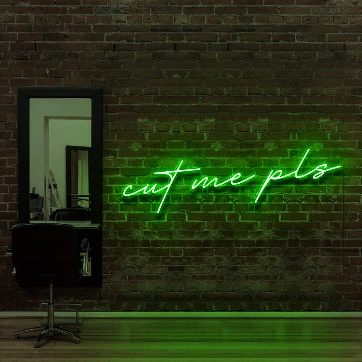 "Cut Me Pls" Neon Sign for Hair Salons & Barbershops