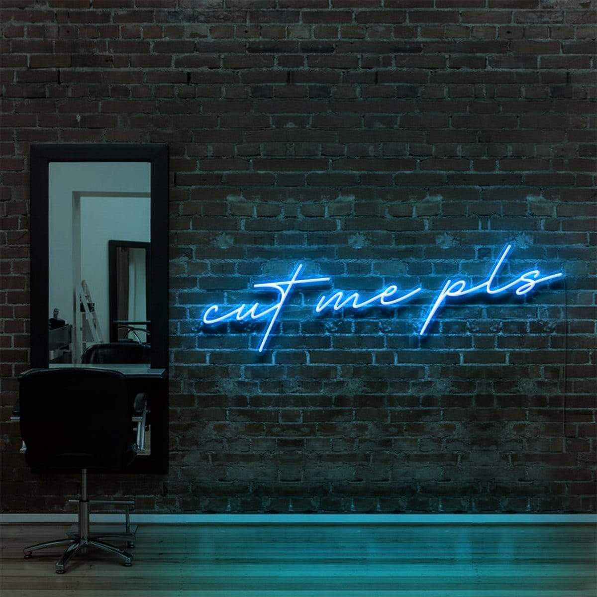 "Cut Me Pls" Neon Sign for Hair Salons & Barbershops