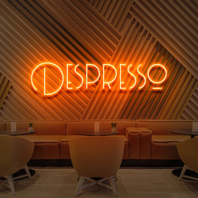 "Despresso" Neon Sign for Cafés