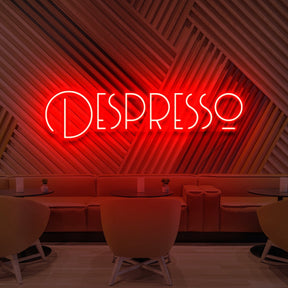 "Despresso" Neon Sign for Cafés