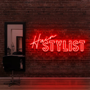 "Hair Stylist" Neon Sign for Hair Salons & Barbershops
